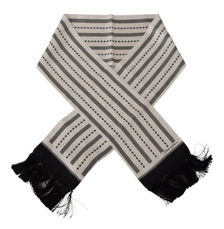 Dolce &amp; Gabbana Elegant Monochrome Silk Men's Scarf