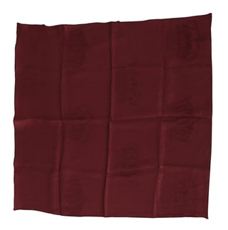 Dolce &amp; Gabbana Elegant Red Silk Square Scarf Wrap