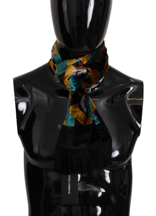 Dolce &amp; Gabbana Elegant Multicolor Silk Blend Men's Scarf