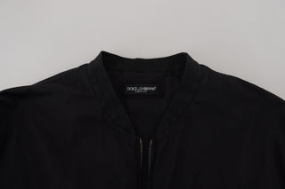 Dolce & Gabbana Elegant Black Bomber Jacket