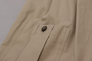 Dolce & Gabbana Elegant Beige Cotton Trousers