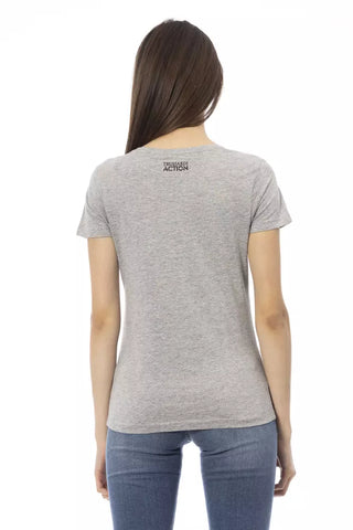 Trussardi Action Gray Cotton Women Top