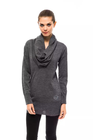 Montana Blu Gray Wool Women Sweater