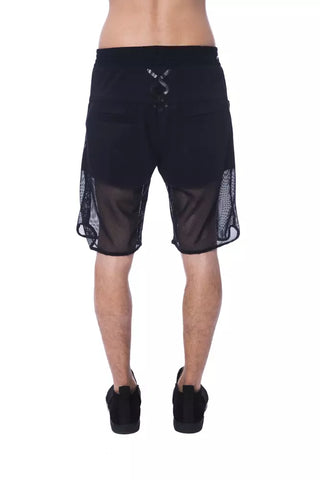 Nicolo Tonetto Black Polyester Men Short