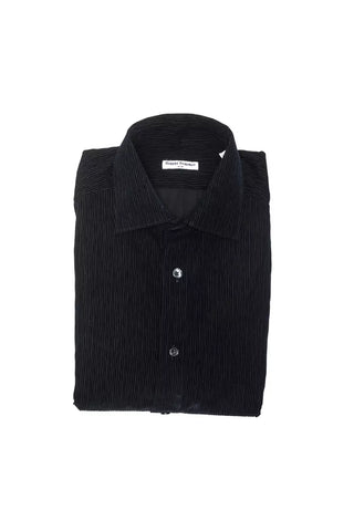 Robert Friedman Black Cotton Men's Shirt