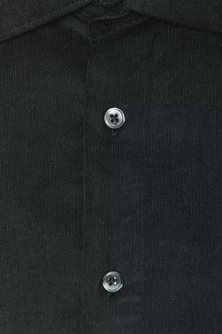 Robert Friedman Black Cotton Men Shirt