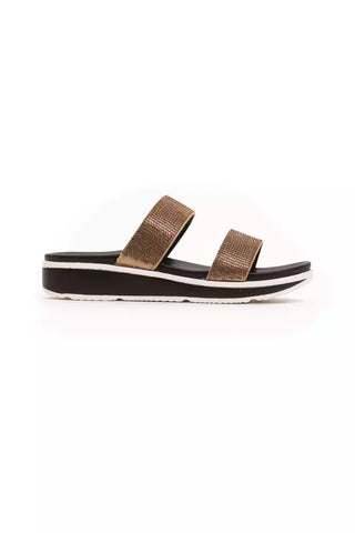 Péché Original Beige Textile Women Sandal