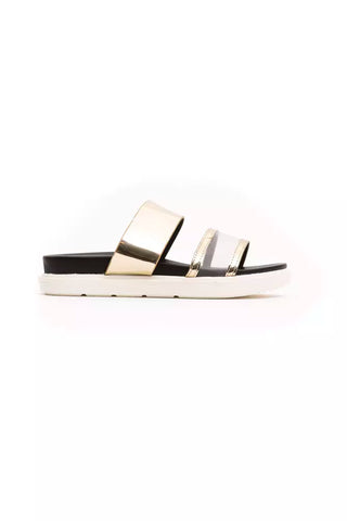 Péché Original Gold Polyethylene Women Sandal