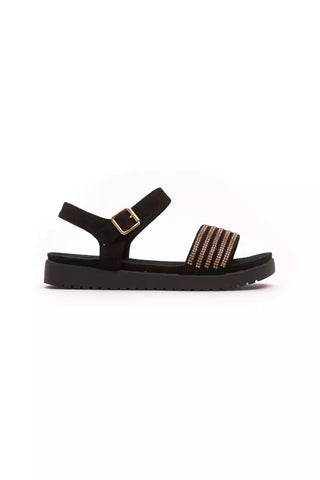 Péché Original Gold Textile Women Sandal