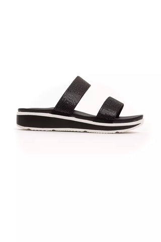 Péché Original Black Textile Women Sandal