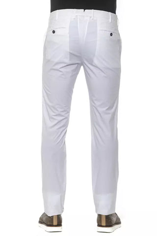 PT Torino White Cotton Mens Trouser