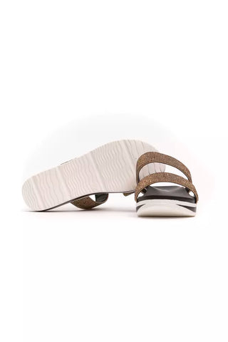 Péché Original Beige Textile Women Sandal