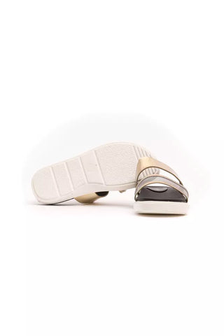 Péché Original Gold Polyethylene Women Sandal