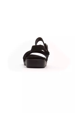 Péché Original Black Textile Women Sandal