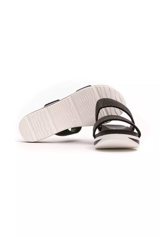 Péché Original Black Textile Women Sandal