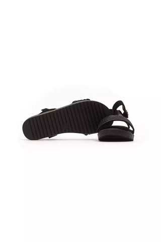 Péché Original Black Textile Women Sandal