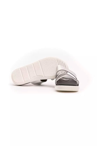 Péché Original Silver Polyethylene Women Sandal