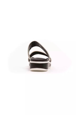 Péché Original Silver Textile Women Sandal