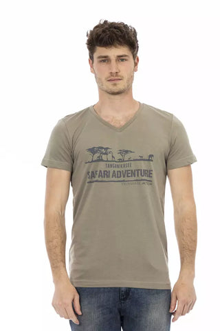 Trussardi Action Brown Cotton Men's T-Shirt