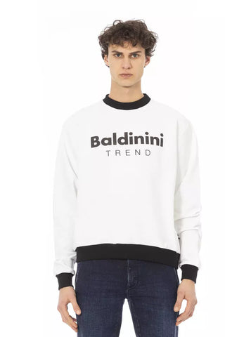 Baldinini Trend White Cotton Men's Sweater