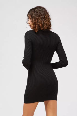 Custo Barcelona Black Viscose Women Sweater Dress