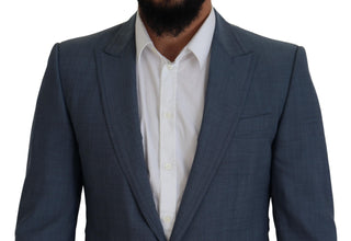 Dolce &amp; Gabbana Elegant Blue Single Breasted Sport Blazer