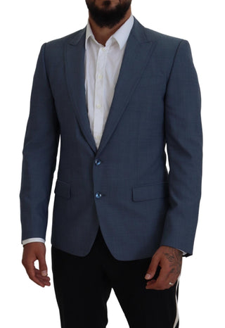 Dolce &amp; Gabbana Elegant Blue Single Breasted Sport Blazer