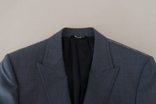 Dolce &amp; Gabbana Elegant Blue Single Breasted Sport Blazer