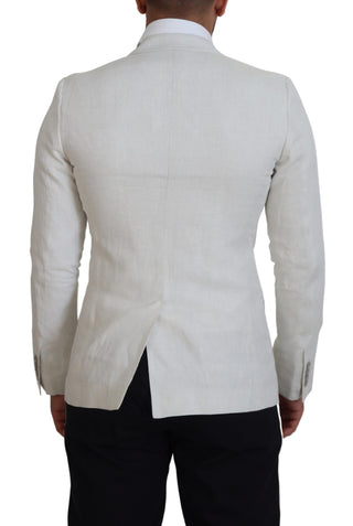 Dolce &amp; Gabbana Elegant White Sicilia Single Breasted Blazer