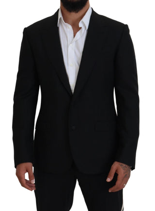 Dolce &amp; Gabbana Elegant Single-Breasted Wool Blend Blazer