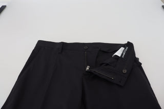 Dolce & Gabbana Elegant Black Wool Blend Trousers