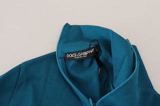 Dolce &amp; Gabbana Elegant Blue Cotton Pullover Sweater