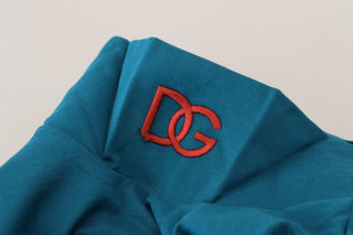 Dolce &amp; Gabbana Elegant Blue Cotton Pullover Sweater