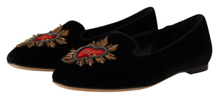 Dolce &amp; Gabbana Elegant Patent Leather Flat Shoes