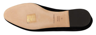 Dolce &amp; Gabbana Elegant Patent Leather Flat Shoes