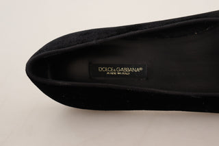 Dolce &amp; Gabbana Elegant Patent Leather Flat Shoes