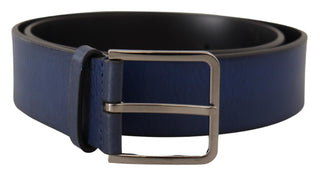 Dolce &amp; Gabbana Elegant Italian Leather Belt in Blue