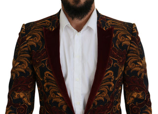 Dolce &amp; Gabbana Elegant Multicolor Wool Blend Blazer