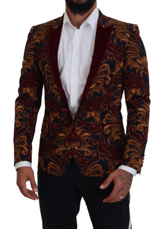 Dolce &amp; Gabbana Elegant Multicolor Wool Blend Blazer