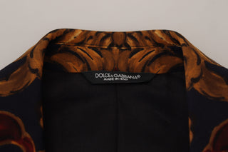 Dolce &amp; Gabbana Elegant Multicolor Wool Blend Blazer