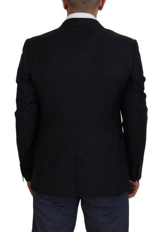 Dolce &amp; Gabbana Elegant Dark Blue Martini Blazer