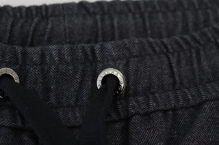 Dolce & Gabbana Grey Cotton Tapered Cotton Pants