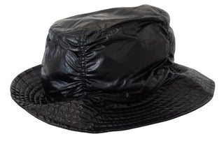 Dolce & Gabbana Sleek Black Bucket Cap with Logo Detail