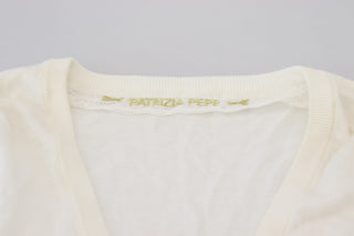 Patrizia Pepe Chic Ivory Casual Blouse