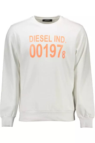 Diesel White Cotton Men's Sweater