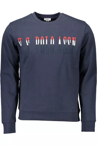 U.S. POLO ASSN. Blue Cotton Men Sweater