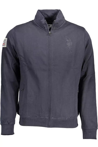 U.S. POLO ASSN. Blue Cotton Men Sweater