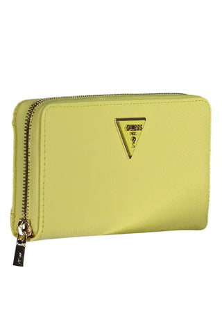 Guess Jeans Yellow Polyethylene Women Wallet