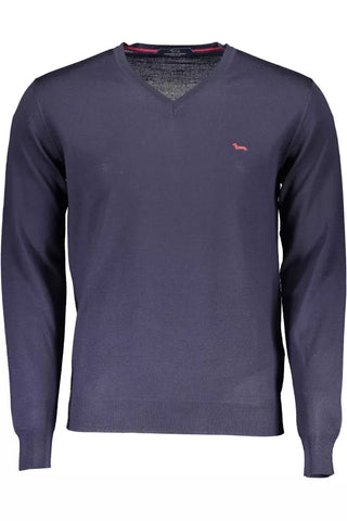 Harmont &amp; Blaine Blue Wool Men's Sweater