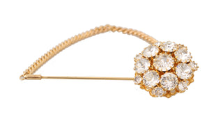 Dolce &amp; Gabbana Exquisite Crystal-Embellished Gold Brooch